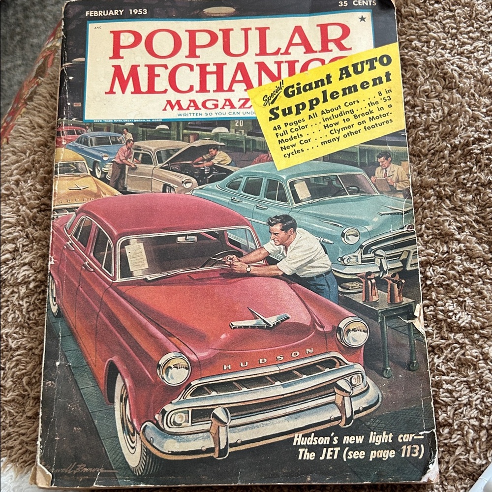 Vintage Popular Mechanics Magazine - February 1953 Edition